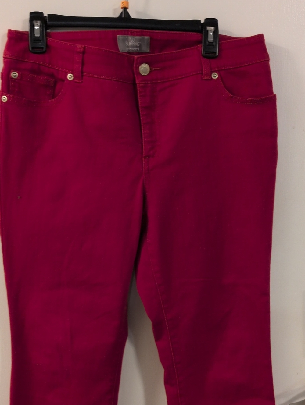 Chico's Red So Slimming Skinny Jeans